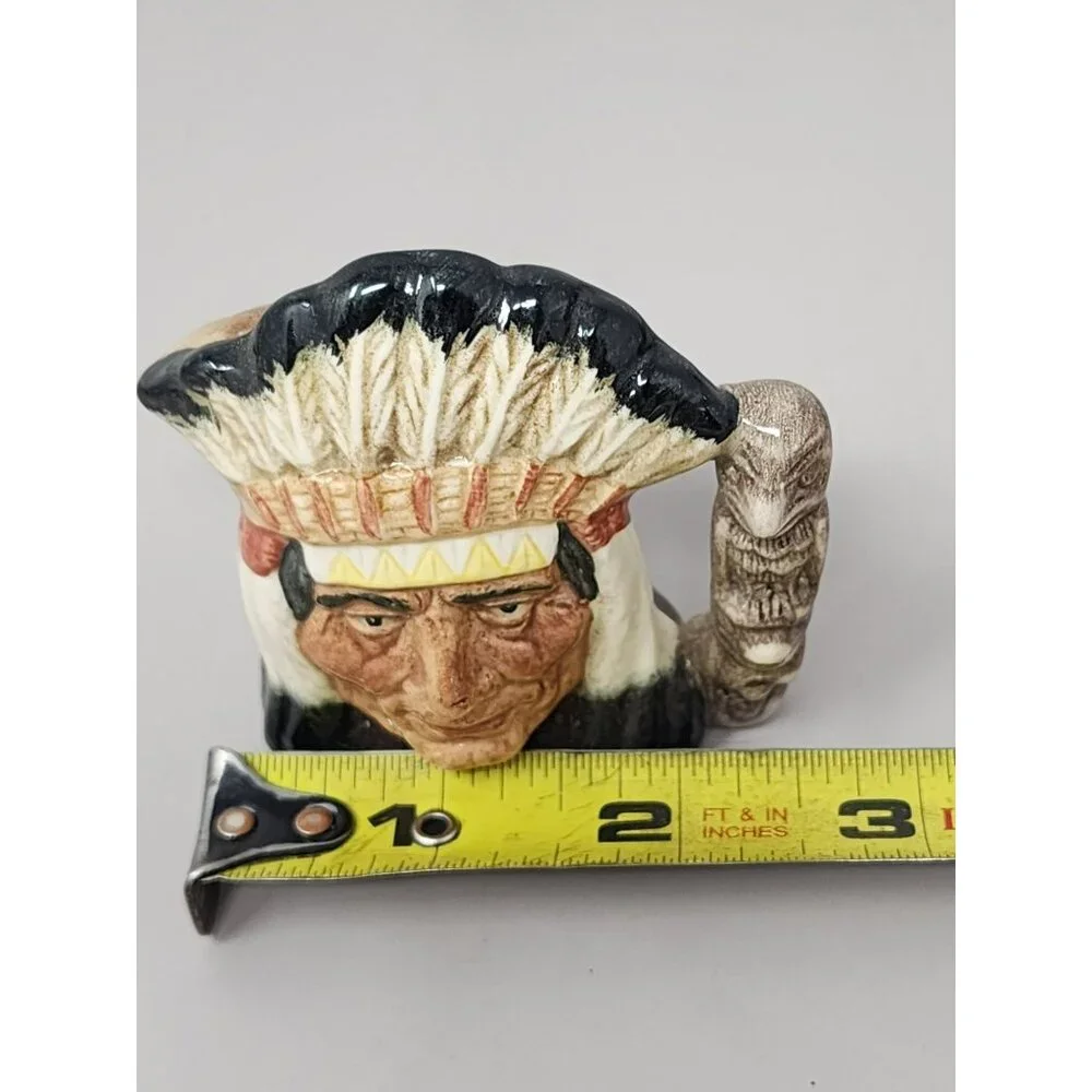 Royal Doulton North American Indian Miniature Toby Character Jug D6665 COPR 1966